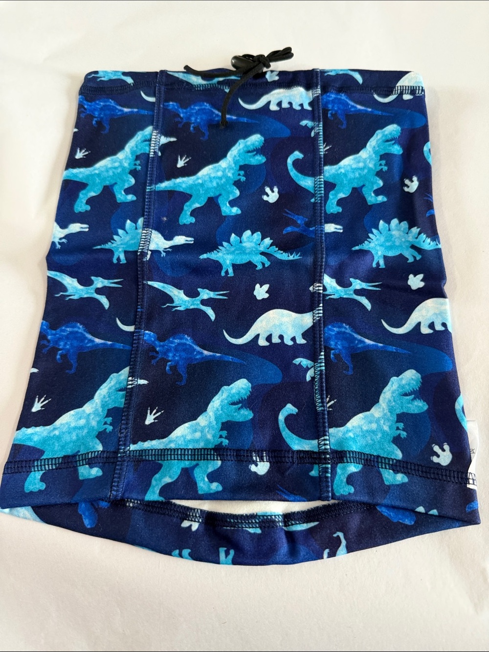 Kids Blue Dinosaur Face Mask Neck Gaiter